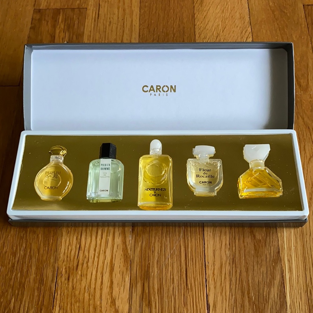 Vintage Caron set of 5 miniature fragrances